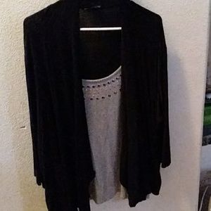 Women's top cami and shrug in one